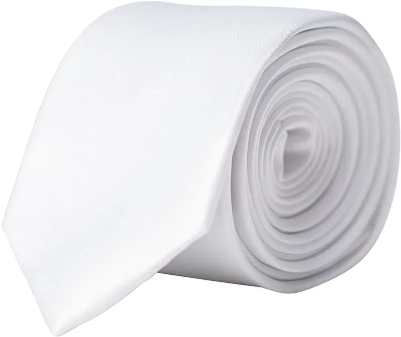 Korntex KXTIE5 – Schmale Krawatte – White