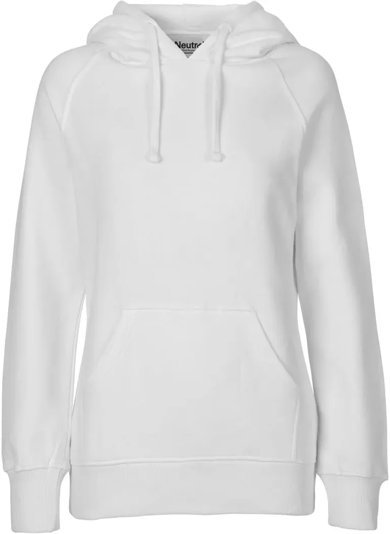 Neutral O 83101 – Damen Bio Kapuzen Sweater – White