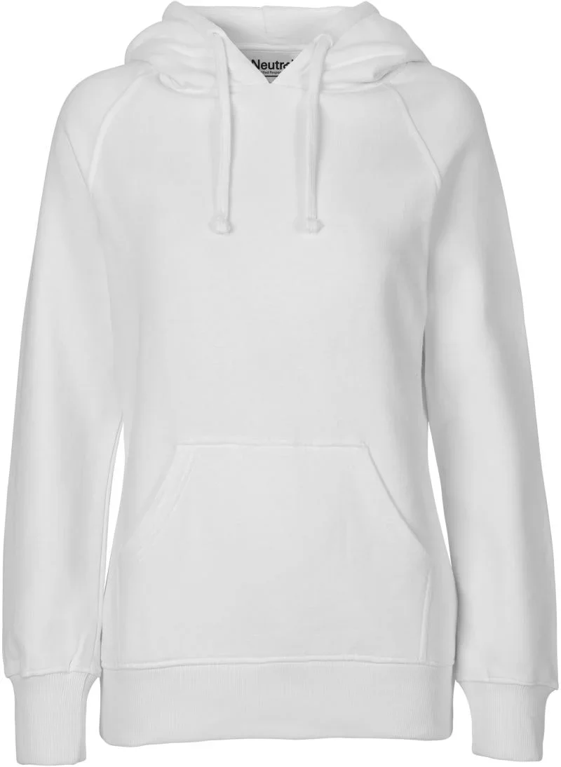 Neutral O 83101 – Damen Bio Kapuzen Sweater – White