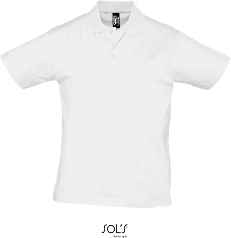 SOL's Collection Prescott Men – Herren Jersey Polo – White