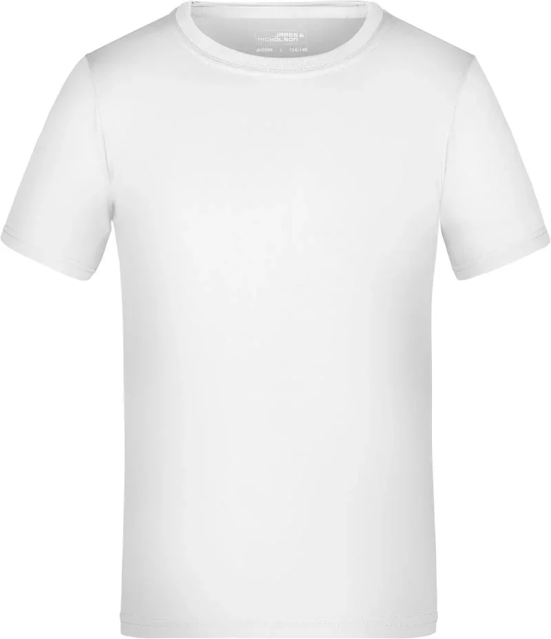 James & Nicholson JN 358K – Kinder Jersey Sport Shirt – White