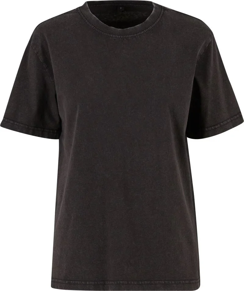 Build your Brand BY 306 – Schweres Damen Oversize T-Shirt "Vintage" – Black