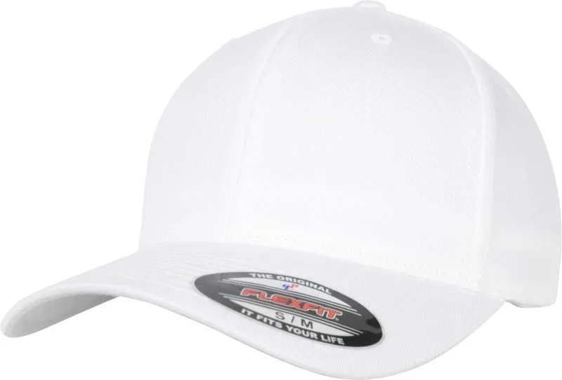 Flexfit 6277OC – 6 Panel Bio Kappe – White