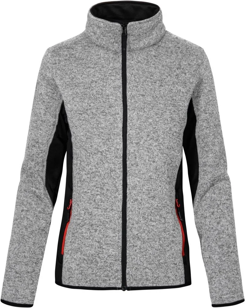 Promodoro 7705 – Damen Workwear Strickfleece Jacke – Heather Grey