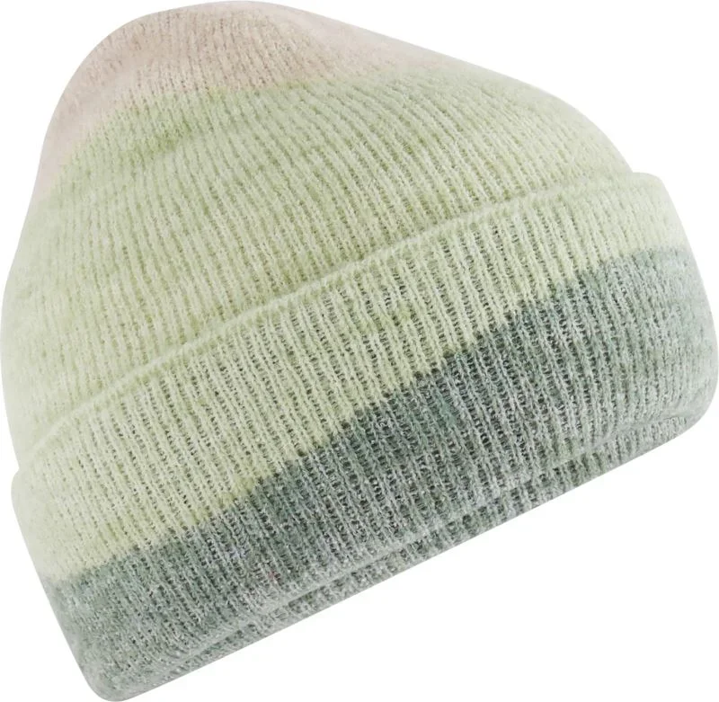 Beechfield B 532 – Strickmütze "Soft Wave" – Almond/Pistachio/Dusty Green