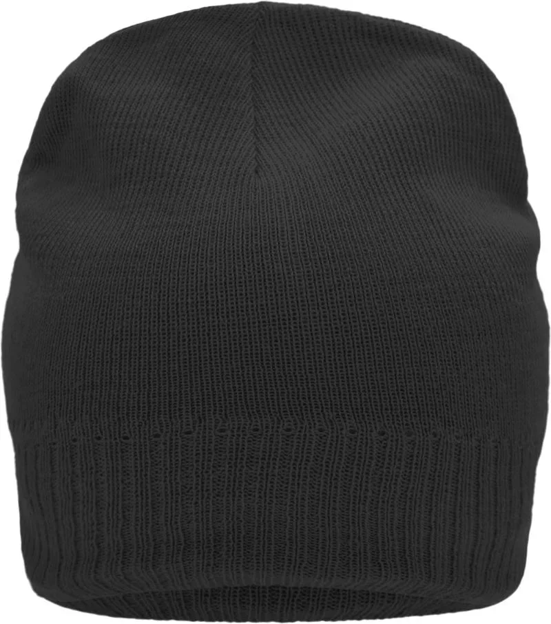 Myrtle Beach MB 7925 – Strickmütze mit Fleece-Einsatz – Black