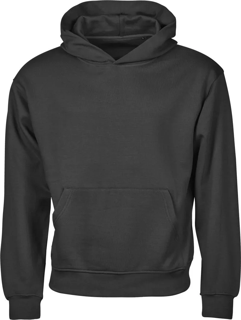 TEE JAYS TJ 5162 – Schwerer Kapuzen Sweater "Unlabeled Loose" – Black