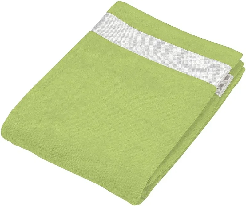 Kariban K 118 – Velours Strandtuch – Lime/White