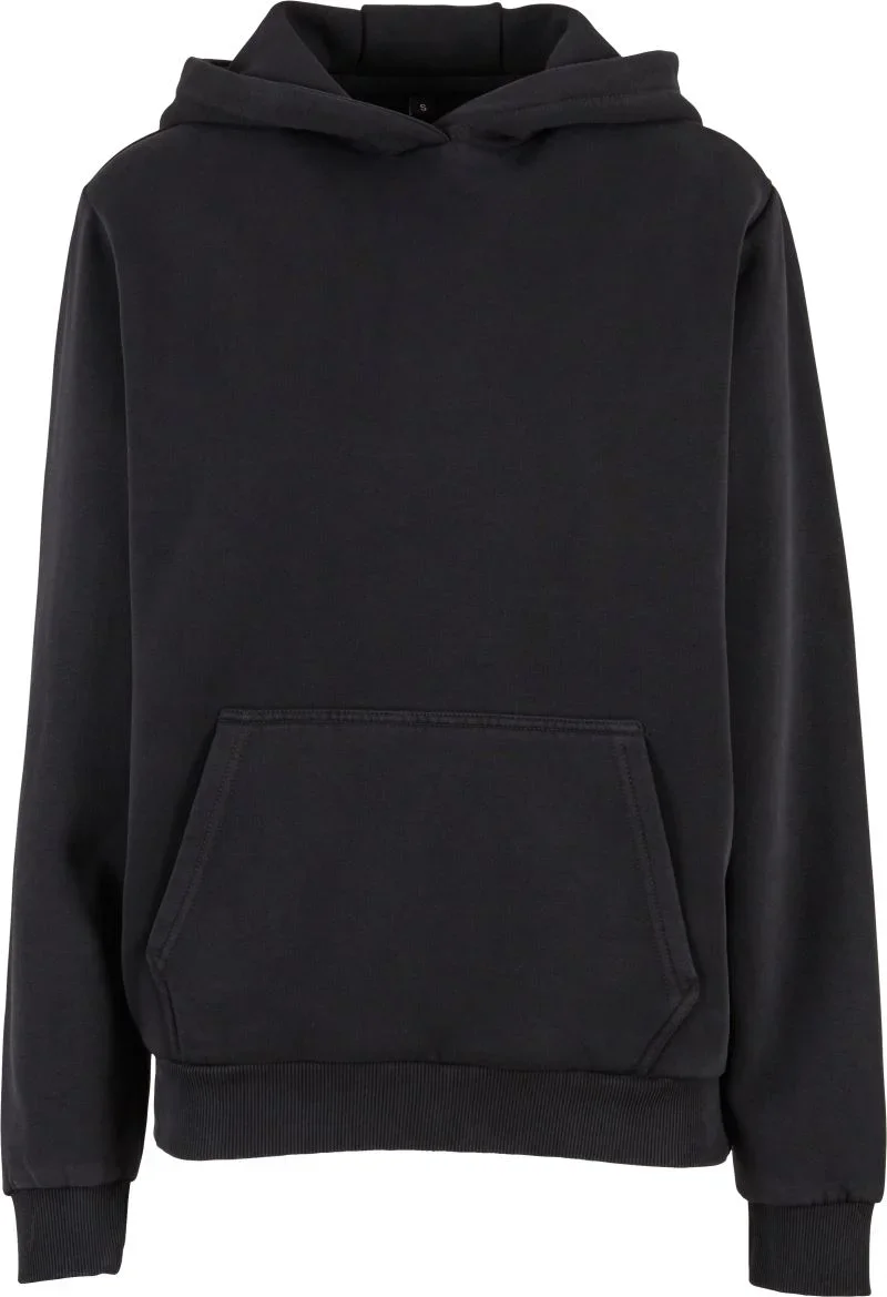 Build your Brand BY 298 – Schwerer Damen Kapuzen Sweater "Vintage" – Black
