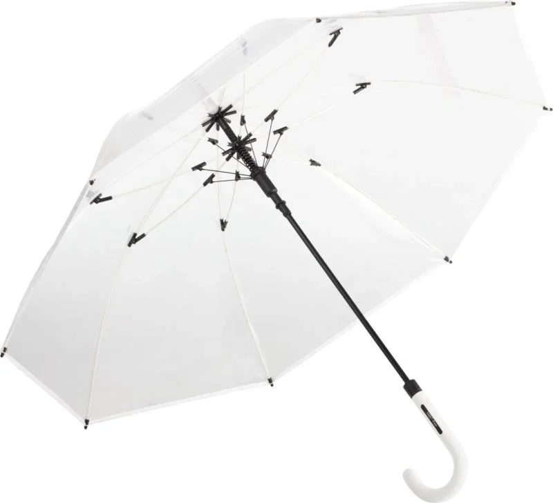 Fare 7112 – Transparenter Automatik Stockschirm – White