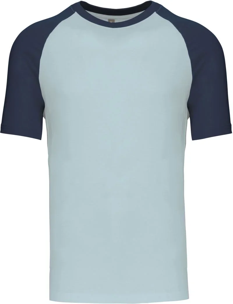 Kariban K 330 – Baseball T-Shirt – Ice/Denim