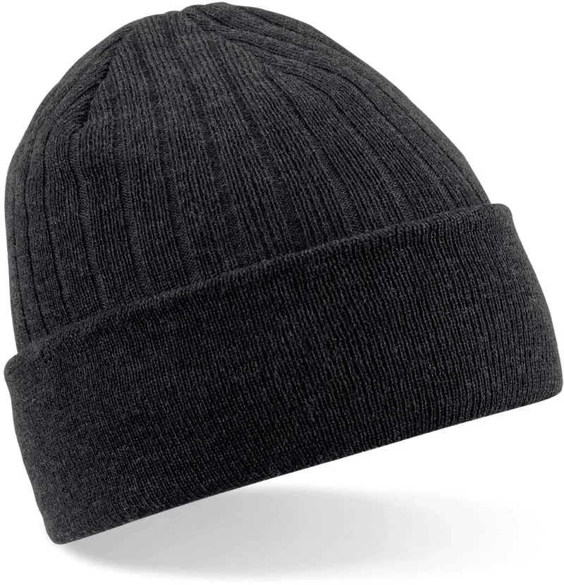 Beechfield B 447 – Thinsulate™ Strickmütze – Black