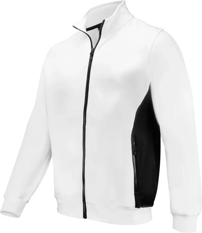 Projob 2129 Sweatshirt Full Zip – Schwere Doubleface Workwear Sweatjacke – White