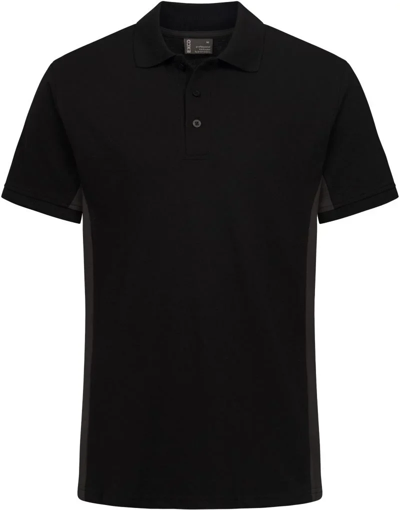 Promodoro 4590 – Unisex Kontrast Workwear Polo - EXCD – Black/Charcoal