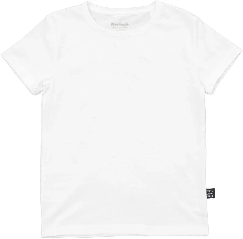 Pure Waste KDTS – Schweres Kinder T-Shirt – White