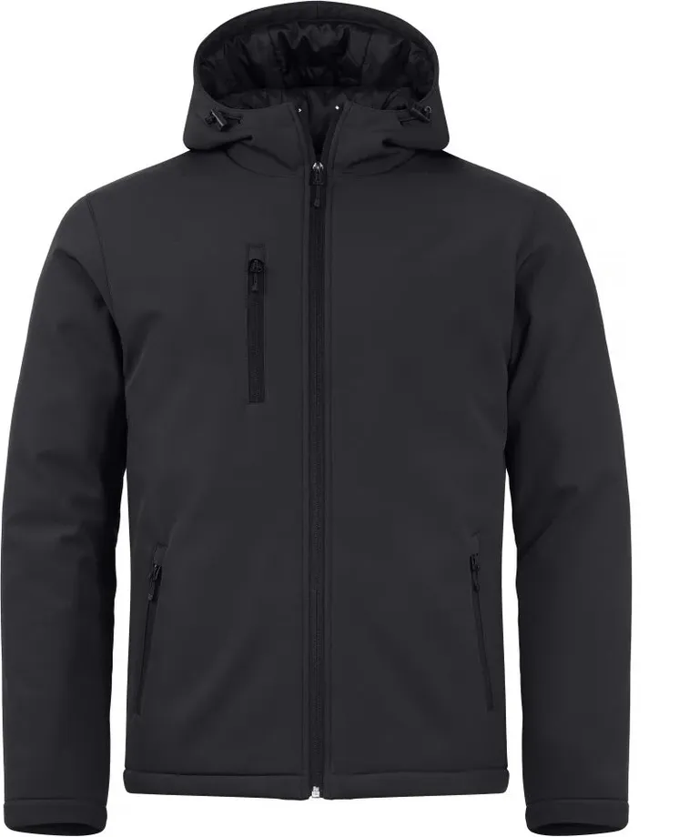 Clique Padded Hooded Softshell Men – Wattierte Herren Kapuzen Softshell Jacke – Black