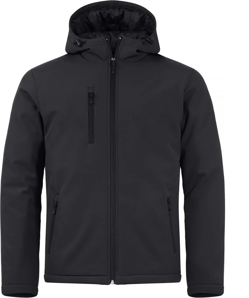 Clique Padded Hooded Softshell Men – Wattierte Herren Kapuzen Softshell Jacke – Black