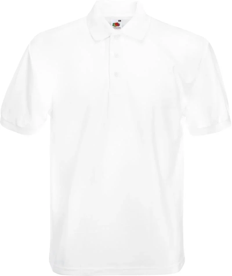 Fruit of the Loom Heavy 65/35 Pique Polo – Schweres Piqué Polo – White
