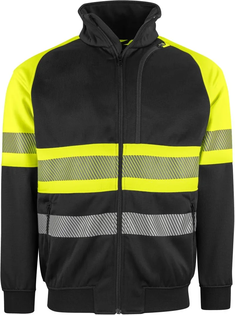 Projob 6120 Sweatshirt HV – Sicherheits Sweatjacke – Hi Vis Yellow/Black