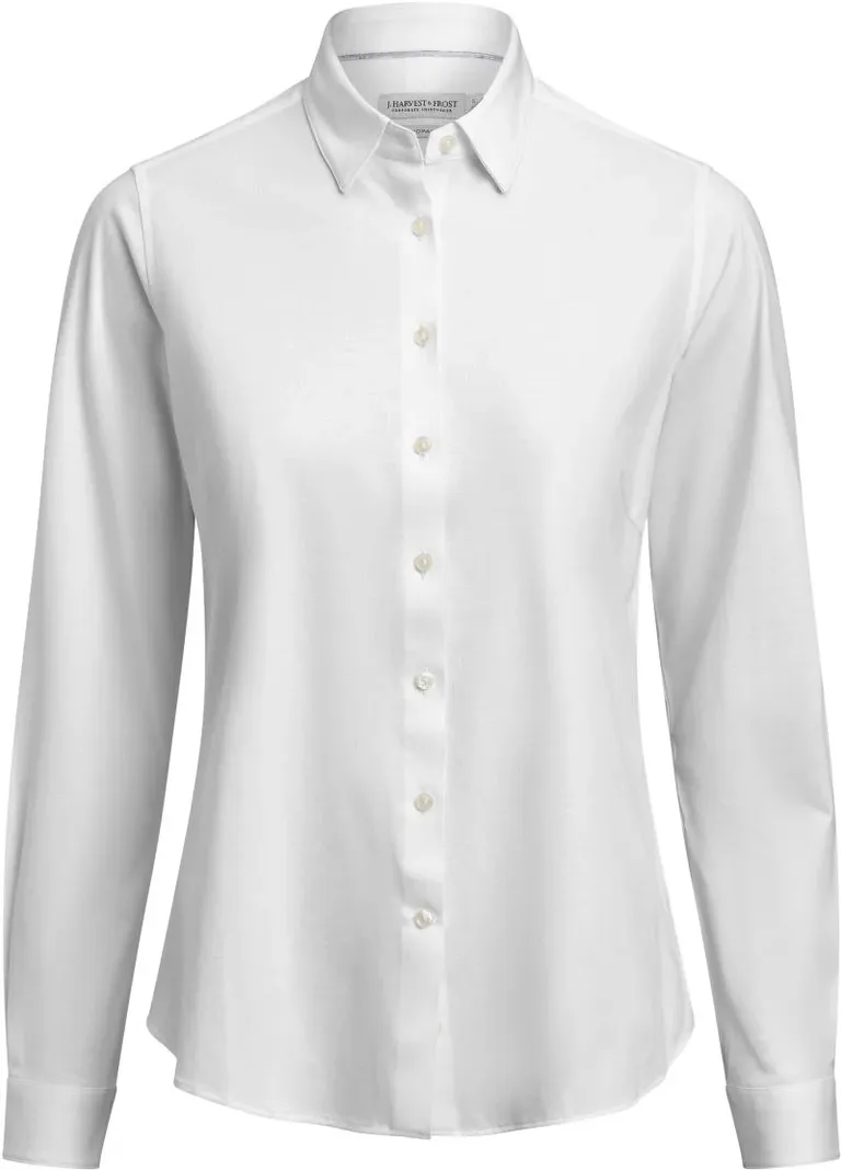 J.Harvest & Frost IB 132 Modern Women – Interlock Bluse langarm – White