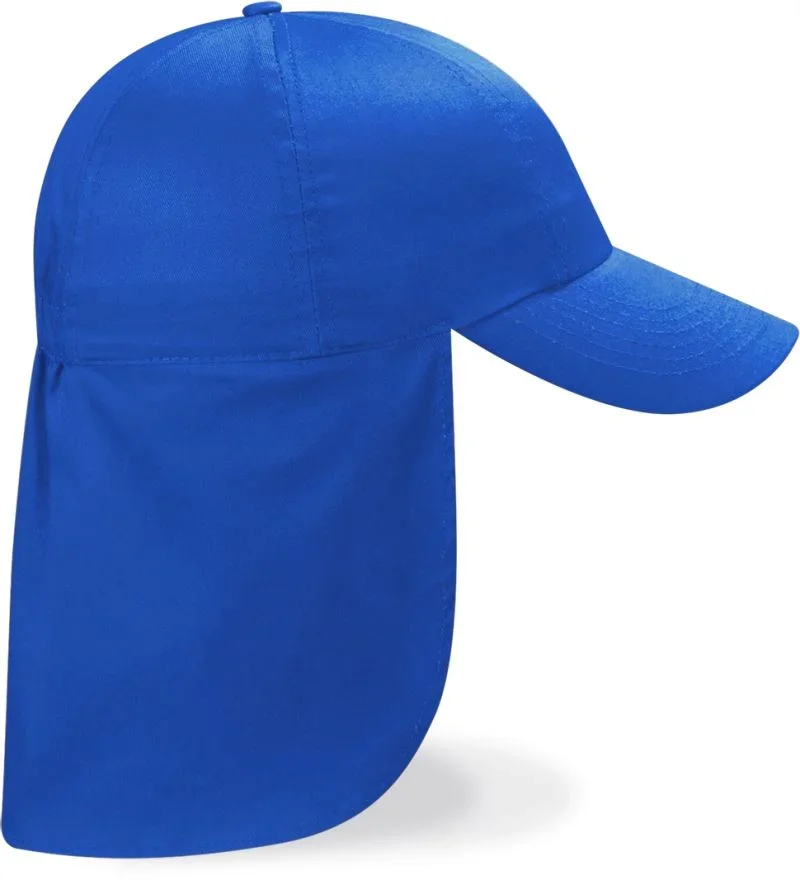 Beechfield B 11B – Kinder 6 Panel Kappe "Legionnaire Style" – Bright Royal