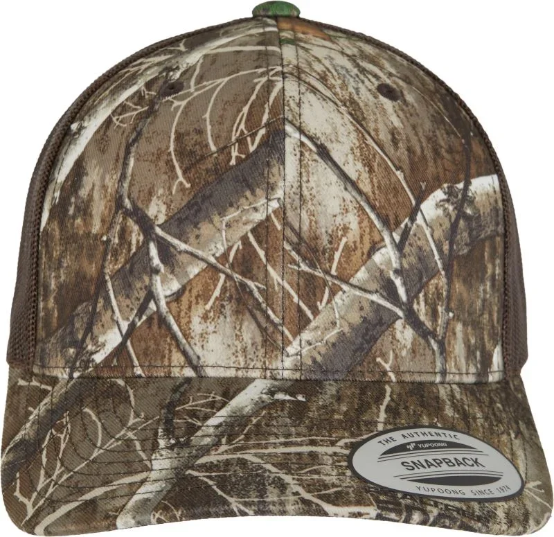 Flexfit 6606RC – 6 Panel Trucker Kappe "Realtree Camo" – Camo Tree/Edge