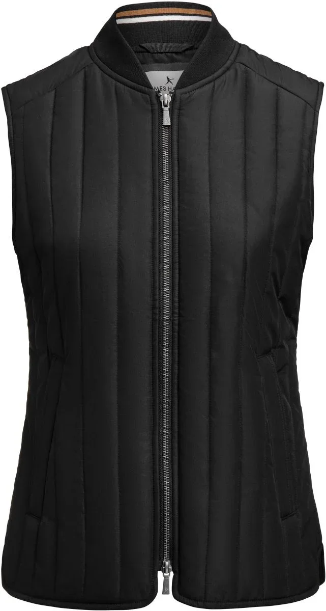 James Harvest Scarsdale Vest Women – Damen Steppweste – Black