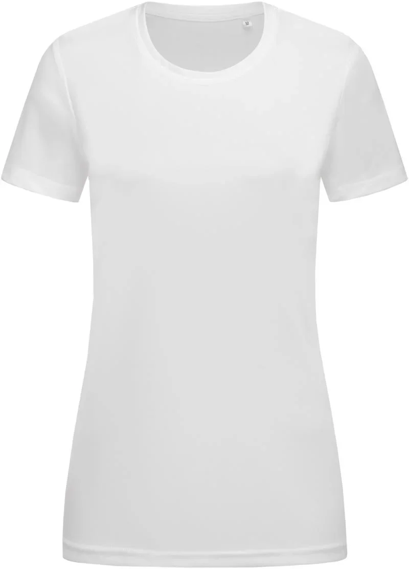 Stedman Sports-T Women – Damen Interlock Sport T-Shirt – White