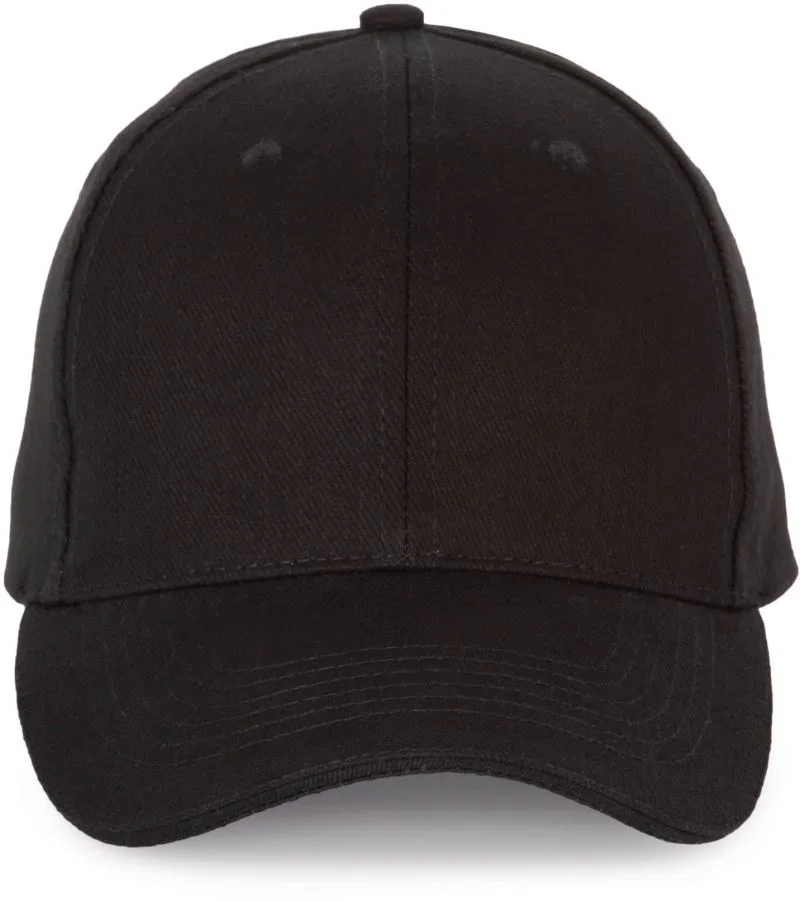 Kariban KP 185 – 6 Panel Sandwich Kappe – Black