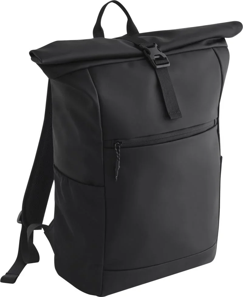 BagBase BG 316 – Roll-Top Rucksack "Athlux" – Black