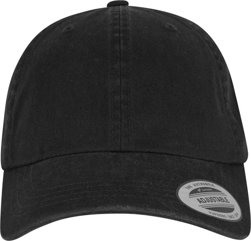 Flexfit 6245GW – 6 Panel Kappe "Garment Wash" – Black