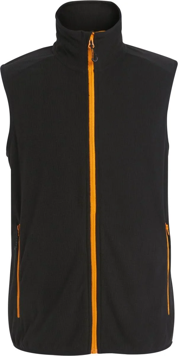 Regatta Professional TRF 695 – Struktur Fleece Weste "Navigate" – Black/Orange Pop