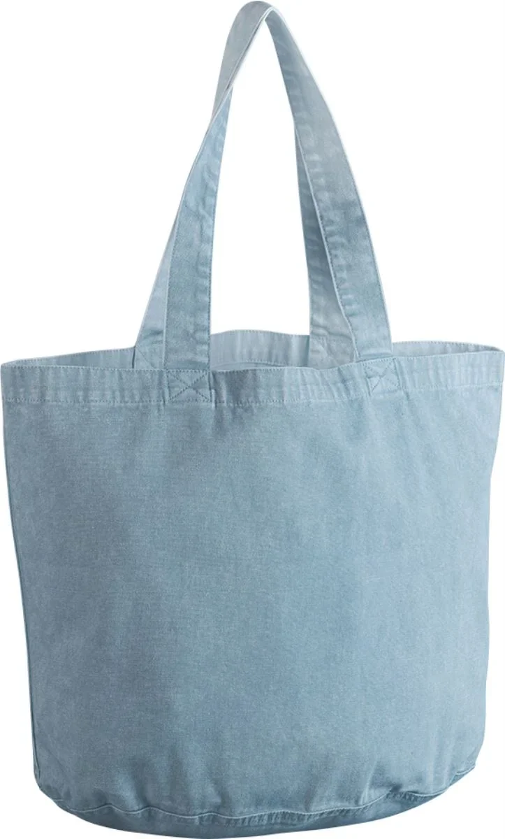 Westford Mill W 345 – Baumwoll Shopper "Vintage" – Vintage Light Blue