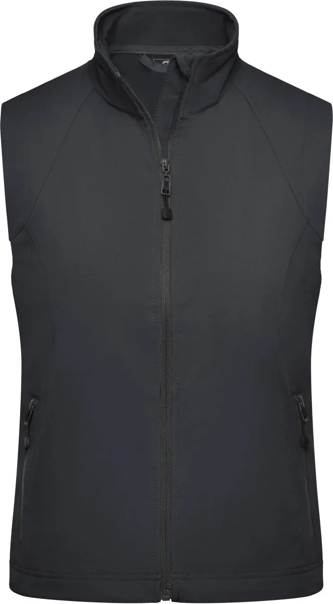 James & Nicholson JN 1023 – Damen 3-Lagen Softshell Gilet – Black