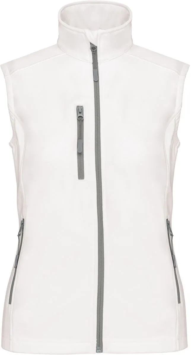 Kariban K 404 – Damen 3-Lagen Softshell Gilet – White
