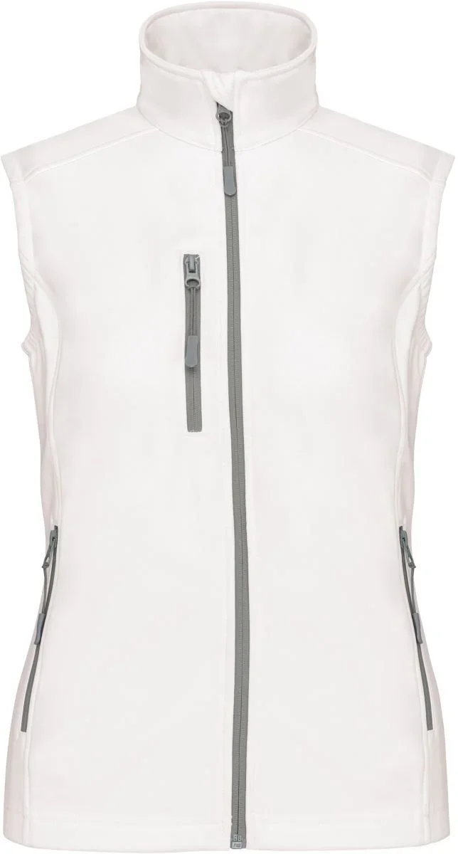 Kariban K 404 – Damen 3-Lagen Softshell Gilet – White