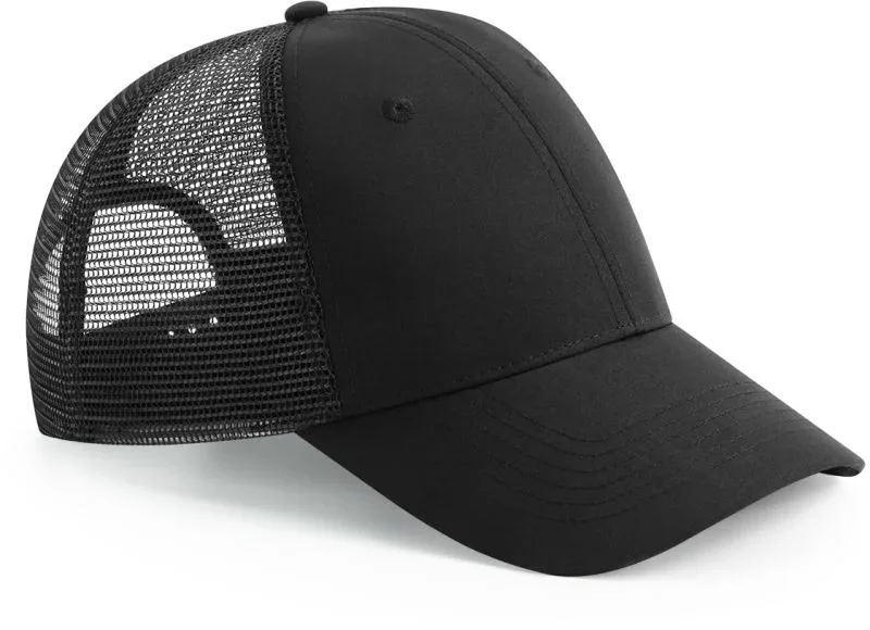 Beechfield B 75R – 6 Panel Trucker Kappe "Urbanwear" – Black
