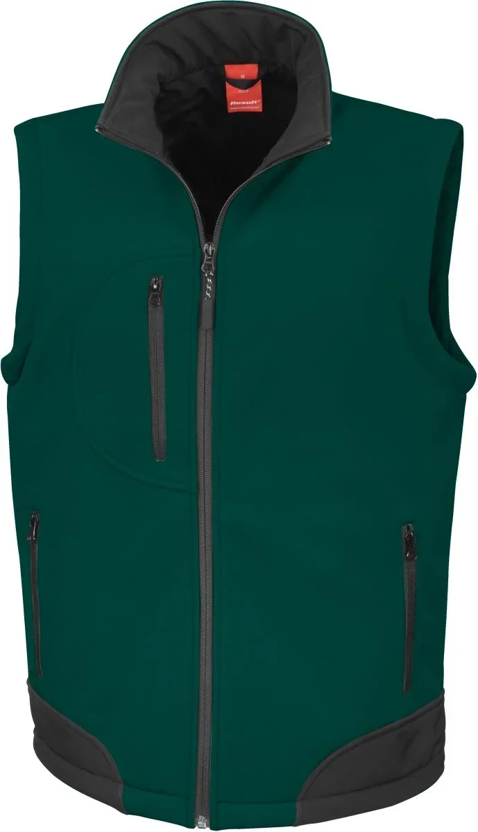 Result R 123X – 3-Lagen Softshell Bodywarmer – Bottle/Black