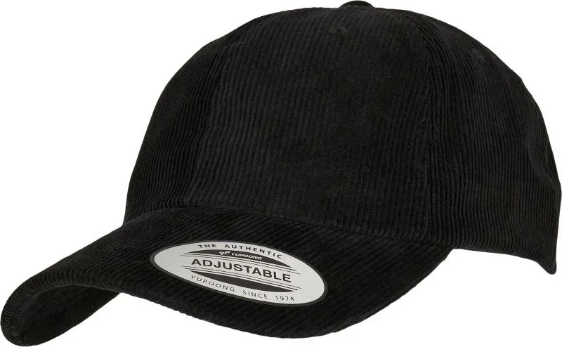 Flexfit 6245CD – 6 Panel Kappe "Curduroy" – Black