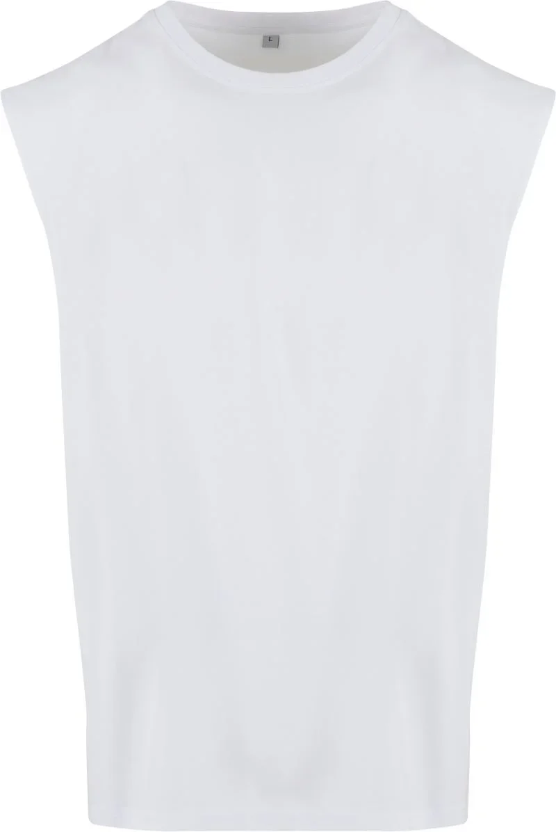 New Morning Studios NM 016 – Schweres ärmelloses T-Shirt – White