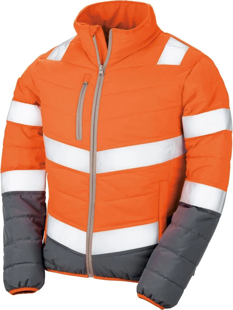 Result R 325F – Damen Sicherheitsjacke – Fluorescent Orange/Grey