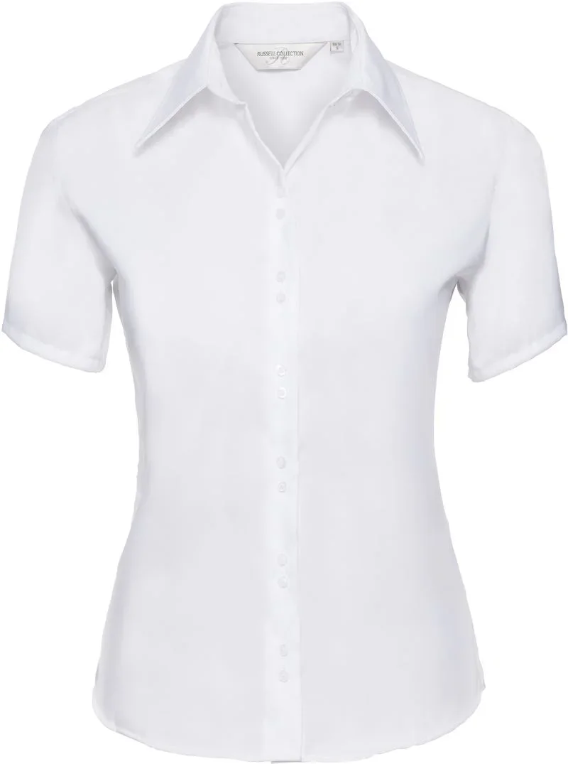 Russell Athletic 957F – Bluse kurzarm bügelfrei – White