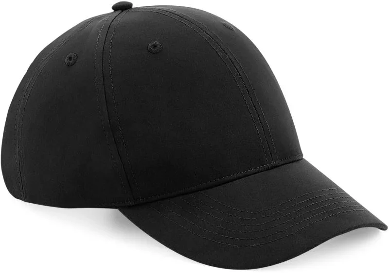 Beechfield B 70R – 6 Panel Recycled Pro-Style Kappe – Black