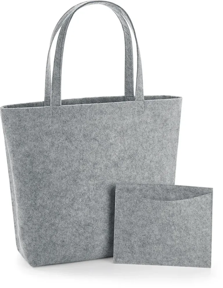 BagBase BG 721 – Filz Shopper – Grey Melange