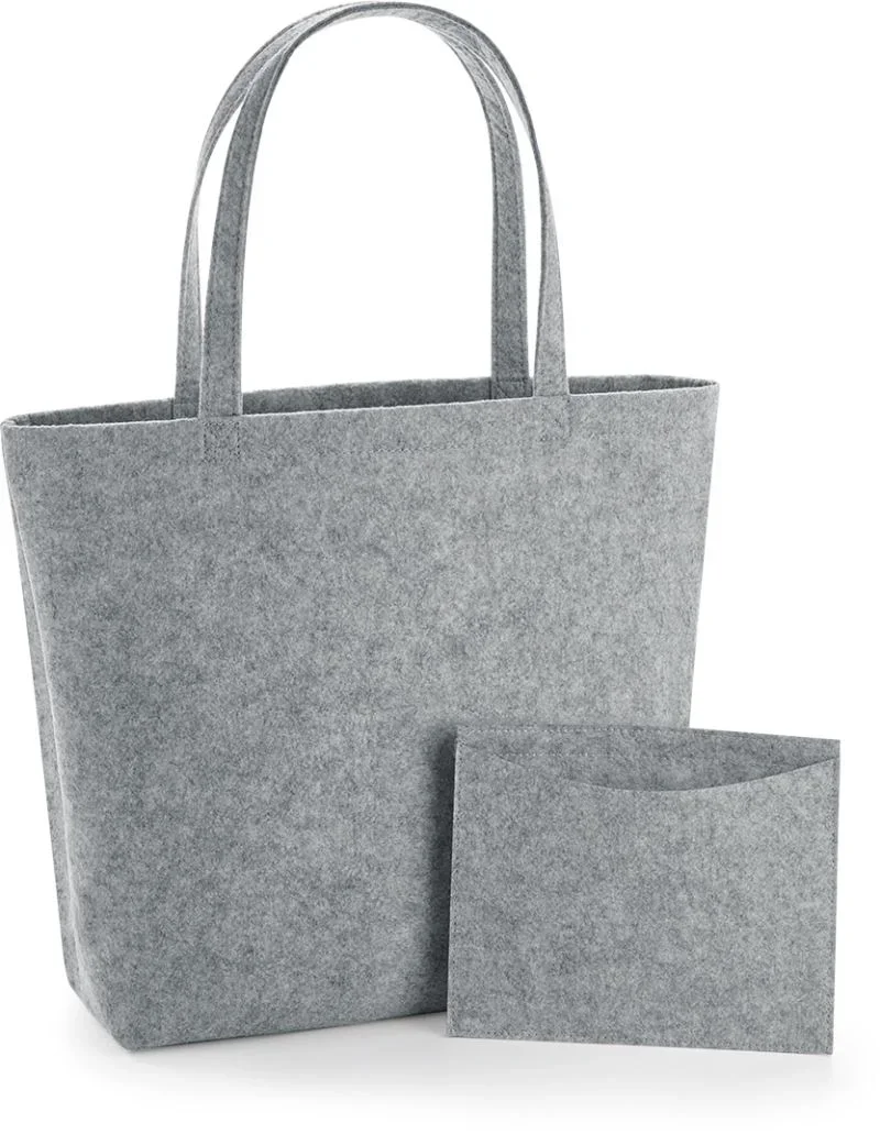 BagBase BG 721 – Filz Shopper – Grey Melange