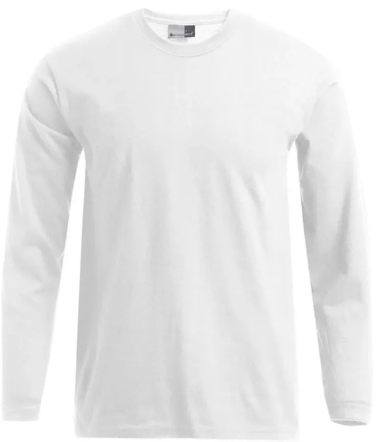 Promodoro 4099 – Herren Premium T-Shirt langarm – White