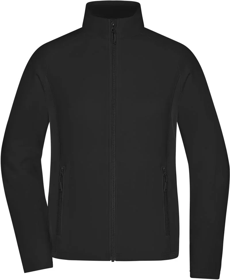 James & Nicholson JN 1859 – Damen Stretch Fleece Jacke – Black/Black
