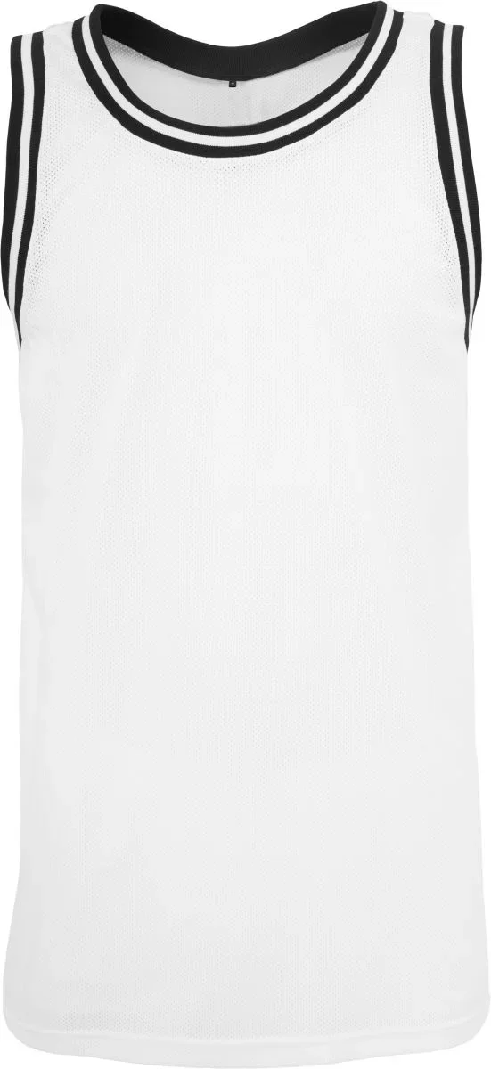 Build your Brand BY 009 – Mesh Tanktop – White/Black