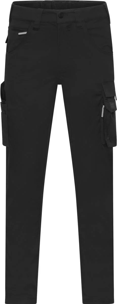 James & Nicholson JN 1858 – Workwear Hose "Slim Line" – Black
