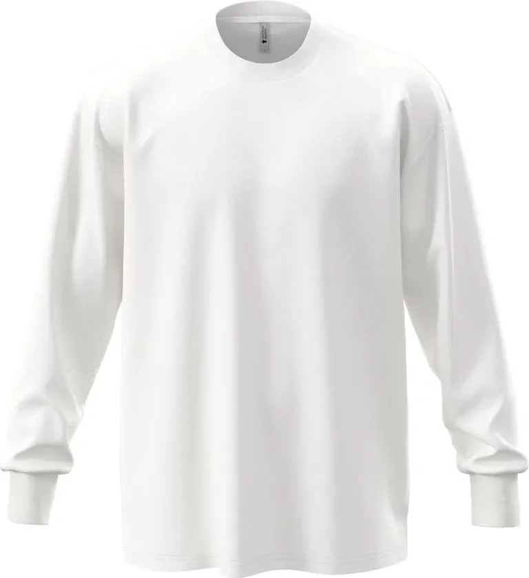 Next Level Apparel N 7211 – Schweres Oversize T-Shirt langarm – White
